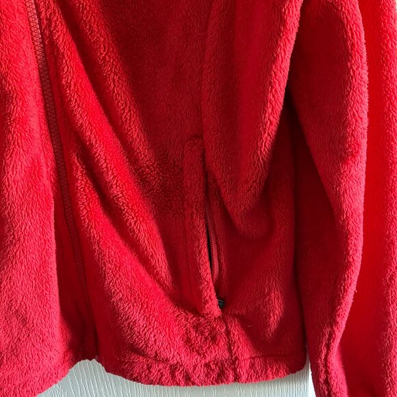 The North Face Women's Medium Red Fleece Full Zip Jacket Long Sleeve. - Picture 5 of 15